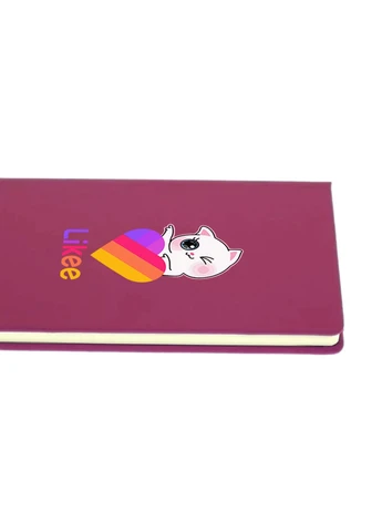 Блокнот А5 Лайки Котик (Likee Cat) Малиновий (92228-1595-FU) MobiPrint (257324533)