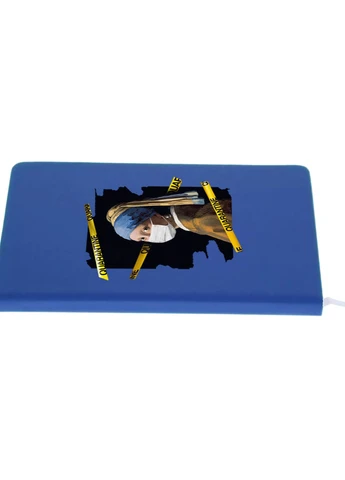 Блокнот А5 Дівчина з перлами Світло-блакитний (92228-1417-SK) MobiPrint (257322069)