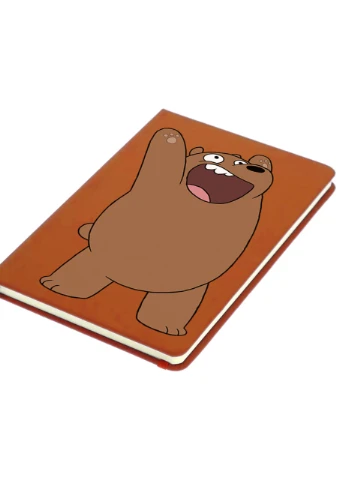Блокнот А5 Гризли (Grizzly) Оранжевый (92228-1777-OG) MobiPrint (257325229)