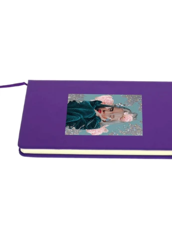 Блокнот А5 Билли Айлиш (Billie Eilish) Фиолетовый (92228-1601-PU) MobiPrint (257327474)