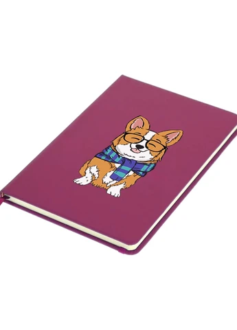 Блокнот А5 Корги (Corgi) Малиновий (92228-1227-FU) MobiPrint (257327085)