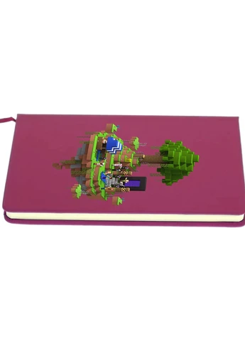 Блокнот А5 Майнкрафт (Minecraft) Малиновий (92228-1177-FU) MobiPrint (257323202)