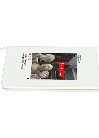 Блокнот А5 Скульптури у Instagram Білий (92228-1589-WT) MobiPrint (257323261)