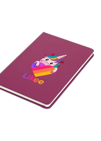 Блокнот А5 Лайки Единорог (Likee Unicorn) Малиновый (92228-1597-FU) MobiPrint (257325591)