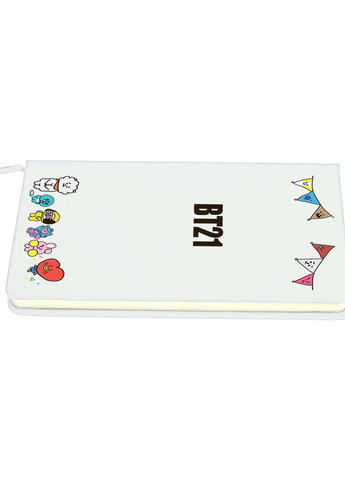 Блокнот А5 БТС (BTS) Білий (92228-1168-WT) MobiPrint (257325423)