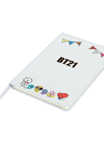 Блокнот А5 БТС (BTS) Білий (92228-1168-WT) MobiPrint (257325423)