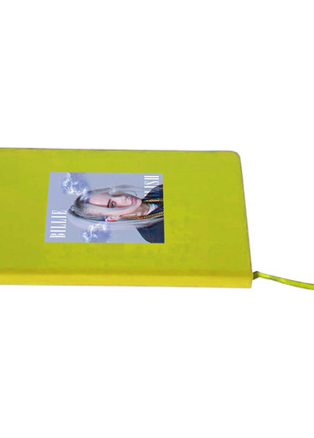 Блокнот А5 Біллі Айліш (Billie Eilish) Салатовий (92228-1603-LM) MobiPrint (257322794)