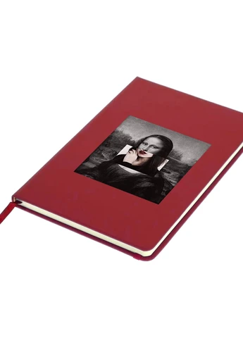 Блокнот А5 Мона Ліза Джоконда Ренесанс (Renaissance Mona Lisa La Gioconda) Червоний (92228-1202-RD) MobiPrint (257325486)