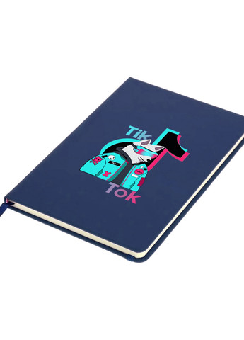 Блокнот А5 Тік Струм (Tik Tok Dog) Темно-синій (92228-1645-NB) MobiPrint (257323707)