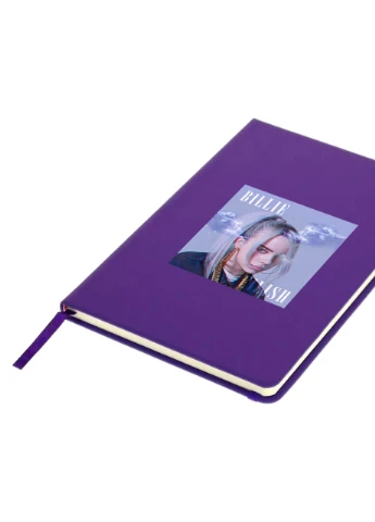 Блокнот А5 Билли Айлиш (Billie Eilish) Фиолетовый (92228-1603-PU) MobiPrint (257322418)