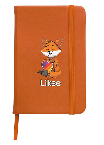 Блокнот А5 Лайк Лисичка (Likee Fox) Оранжевый (92228-1033-OG) MobiPrint (257328872)
