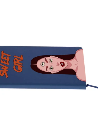 Блокнот А5 Sweet girl Темно-синій (92228-1634-NB) MobiPrint (257326768)