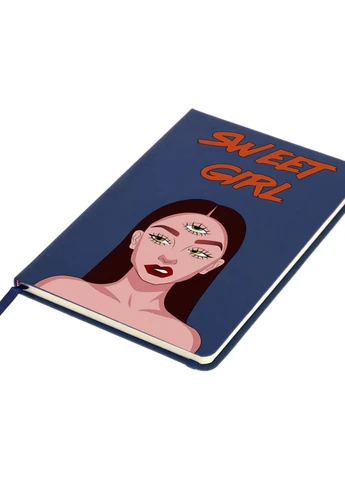 Блокнот А5 Sweet girl Темно-синій (92228-1634-NB) MobiPrint (257326768)