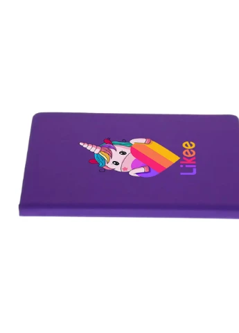 Блокнот А5 Лайки Единорог (Likee Unicorn) Фиолетовый (92228-1597-PU) MobiPrint (257324541)