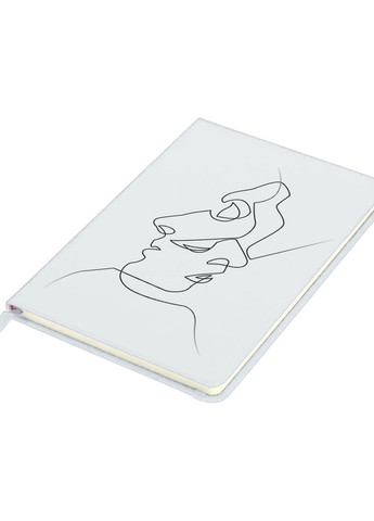 Блокнот А5 Контурний мінімалізм Білий (92228-1356-WT) MobiPrint (257328442)