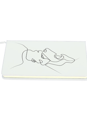 Блокнот А5 Контурний мінімалізм Білий (92228-1356-WT) MobiPrint (257328442)