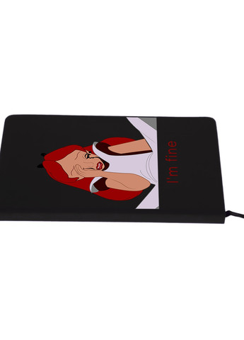 Блокнот А5 Алиса все впорядке Черный (92228-1440-BK) MobiPrint (257325462)
