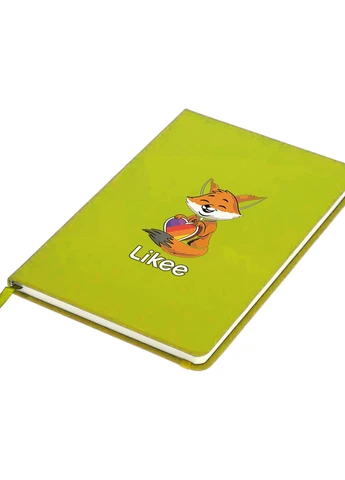 Блокнот А5 Лайк Лисичка (Likee Fox) Салатовый (92228-1033-LM) MobiPrint (257321830)
