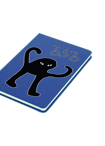 Блокнот А5 чорний кіт Світло-блакитний (92228-1331-SK) MobiPrint (257328509)