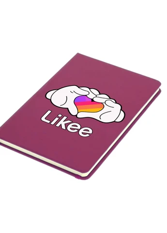 Блокнот А5 Likee Малиновий (92228-1711-FU) MobiPrint (257327098)