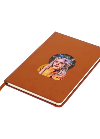 Блокнот А5 Билли Айлиш (Billie Eilish) Оранжевый (92228-1605-OG) MobiPrint (257323348)
