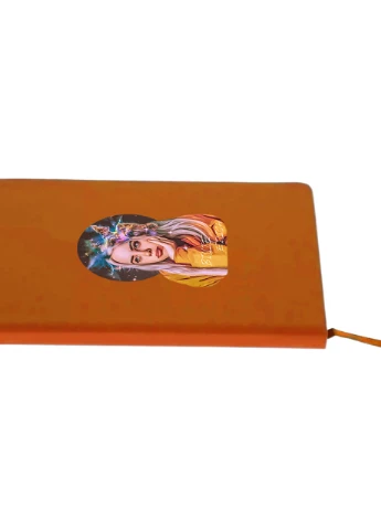 Блокнот А5 Билли Айлиш (Billie Eilish) Оранжевый (92228-1605-OG) MobiPrint (257323348)