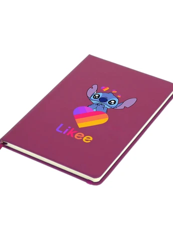 Блокнот А5 Стич Лайки (Stitch Likee) Малиновий (92228-1596-FU) MobiPrint (257325490)