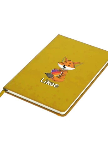 Блокнот А5 Лайк Лисичка (Likee Fox) Жовтий (92228-1033-SY) MobiPrint (257323282)