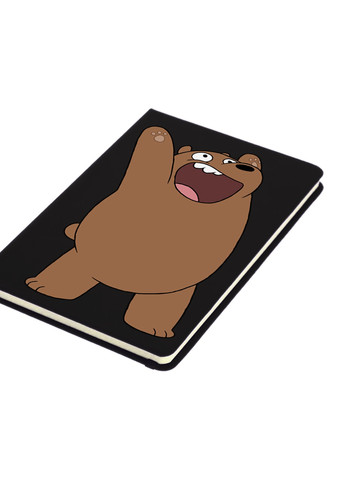 Блокнот А5 Гризли (Grizzly) Черный (92228-1777-BK) MobiPrint (257323446)