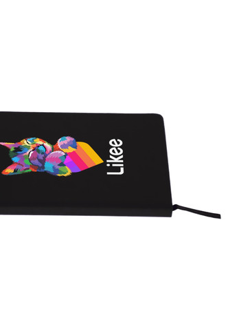 Блокнот А5 Лайк Котик (Likee Cat) Черный (92228-1040-BK) MobiPrint (257324366)