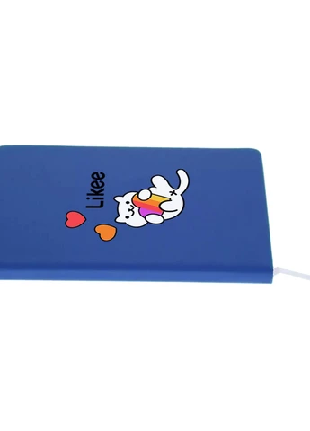Блокнот А5 Лайк Котик (Likee Cat) Светло-голубой (92228-1039-SK) MobiPrint (257322708)