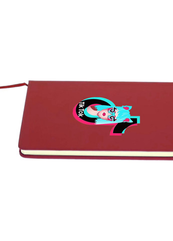 Блокнот А5 Тік Тік (Tik Tok Girl cat) Червоний (92228-1648-RD) MobiPrint (257323226)