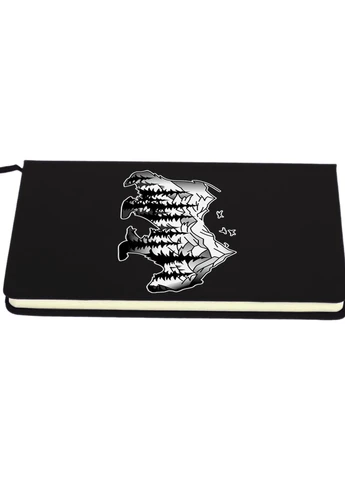 Блокнот А5 Медведь Черный (92228-1988-BK) MobiPrint (257328011)