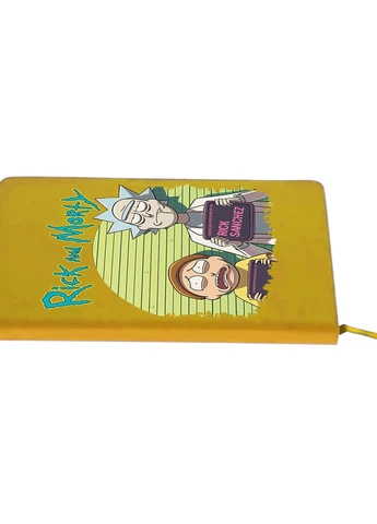 Блокнот А5 Рик и Морти Желтый (92228-1238-SY) MobiPrint (257325120)