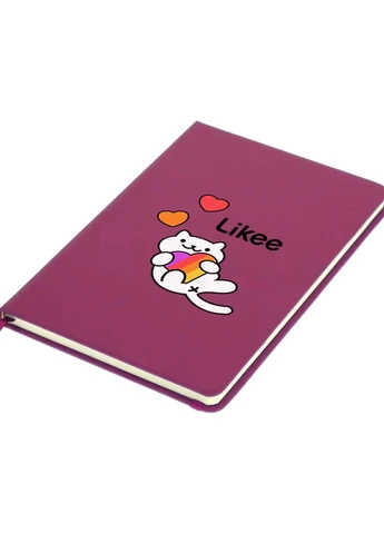 Блокнот А5 Лайк Котик (Likee Cat) Малиновый (92228-1039-FU) MobiPrint (257325072)