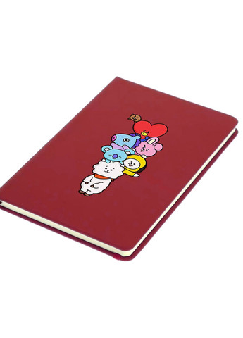 Блокнот А5 БТС (BTS) Червоний (92228-1064-RD) MobiPrint (257322848)