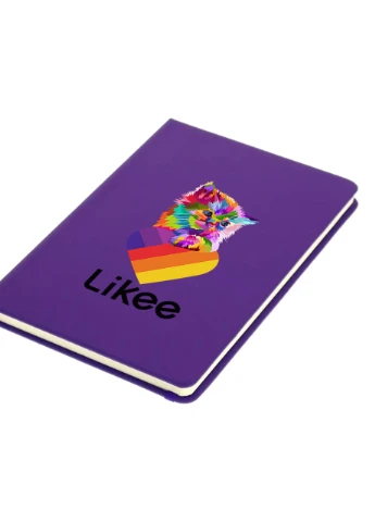 Блокнот А5 Лайки (Likee) Фіолетовий (92228-1470-PU) MobiPrint (257323522)
