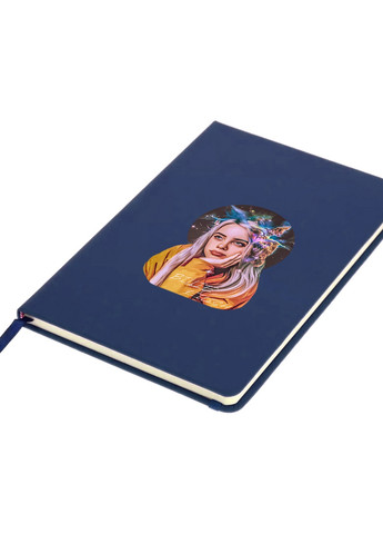 Блокнот А5 Біллі Айліш (Billie Eilish) Темно-синій (92228-1605-NB) MobiPrint (257325864)