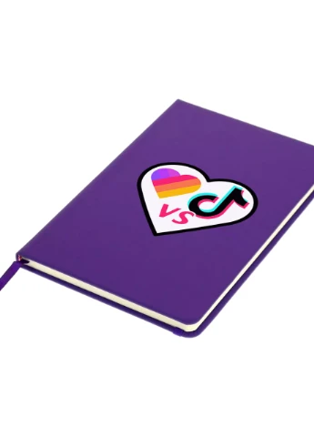 Блокнот А5 Лайк и ТикТок Фиолетовый (92228-1560-PU) MobiPrint (257323404)