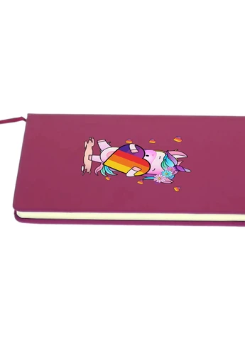 Блокнот А5 Лайки (Likee) Unicorn Малиновый (92228-1469-FU) MobiPrint (257322728)