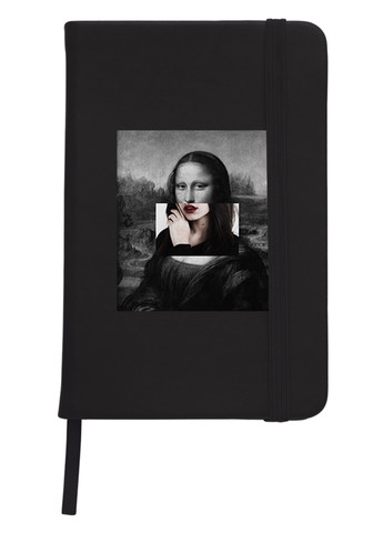 Блокнот А5 Мона Лиза Джоконда Ренессанс (Renaissance Mona Lisa La Gioconda) Черный (92228-1202-BK) MobiPrint (257328283)