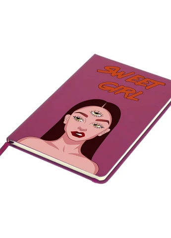 Блокнот А5 Sweet girl Малиновий (92228-1634-FU) MobiPrint (257326996)