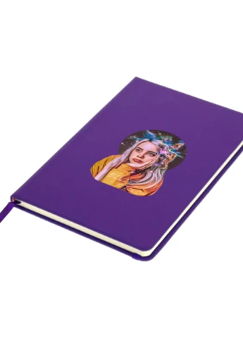 Блокнот А5 Біллі Айліш (Billie Eilish) Фіолетовий (92228-1605-PU) MobiPrint (257327092)
