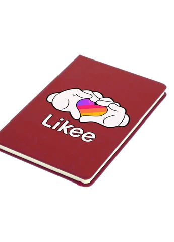Блокнот А5 Likee Красный (92228-1711-RD) MobiPrint (257325897)