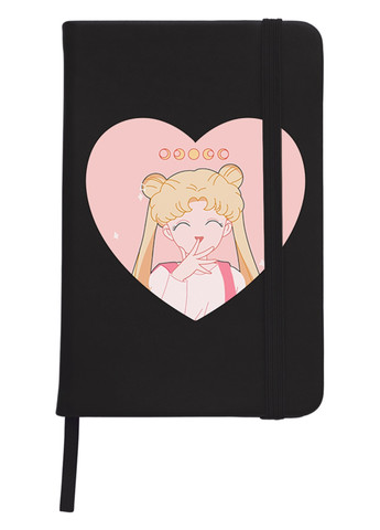 Блокнот А5 Луна Кошки Сейлор Мун (anime Sailor Moon Cats) Черный (92228-2922-BK) MobiPrint (257327362)
