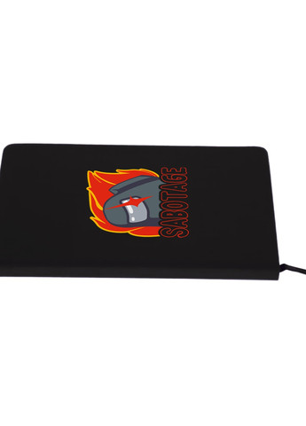 Блокнот А5 Амонг Ас (Sabotage Among Us) Чорний (92228-2426-BK) MobiPrint (257325104)