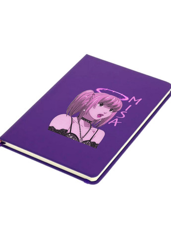 Блокнот А5 Міса Амане Зошит смерті (Misa Amane Death Note) Фіолетовий (92228-2827-PU) MobiPrint (257321797)