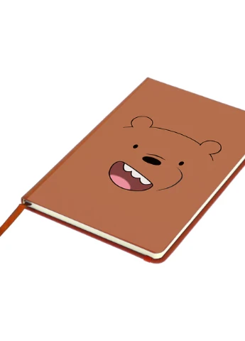 Блокнот А5 Грізлі Вся правда про ведмедів (We Bare Bears) Помаранчевий (92228-2663-OG) MobiPrint (257323700)