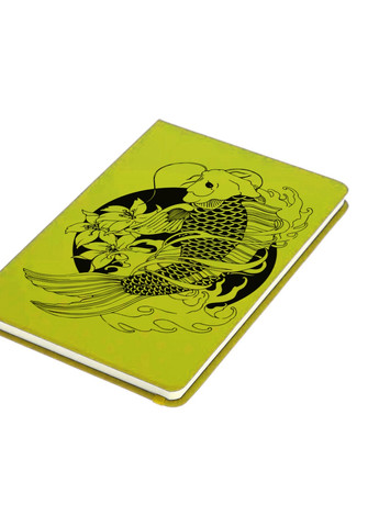 Блокнот А5 Рибка Кої (Koi Fish) Салатовий (92228-2858-LM) MobiPrint (257325008)