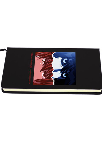 Блокнот А5 Ел Лоулайт та Кіра Зошит смерті (Death Note) Чорний (92228-2825-BK) MobiPrint (257323361)